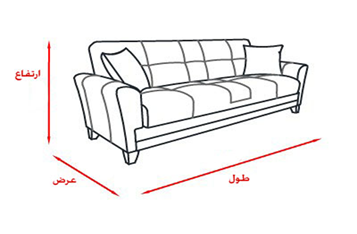 اندازه مبلمان