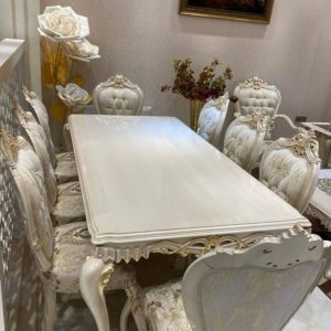 میز ناهارخوری کلاسیک مدل الیزابت 